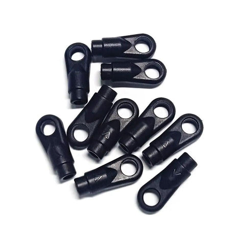10 Pcs 2.5mm Linkage Rod Ball Links For Trex 550 600 700 RC Helicopters Replacement Parts Kit With 4.9 To 5.0 Mm Ball Size For Precise Control Durable Build And Easy Fit For Hobby Flyers. black plastic linkage rod ball links for RC helicopters