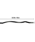 Sturdy Iron Deck Balusters 32.25 Inch Long 1 Inch Spindles 51 Pack With Screws showing single baluster with measurements