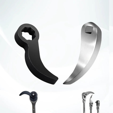 Two Pack Pry Bar Wrench Adapter And Ratchet Pry Bar Attachment With 360 Degree Swivel Head For Tight Spaces Adjustable Angle