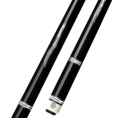 Premium Carbon Fiber Pool Cue Stick With Maple Technology Shaft And 11.5 Millimeter Tip showcasing sleek black design and precision tip.