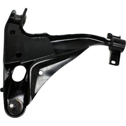 Front Control Arm And Tie Rod End Set Of Eight For 2002 2003 Mercury Mountaineer heavy duty black control arm side view.