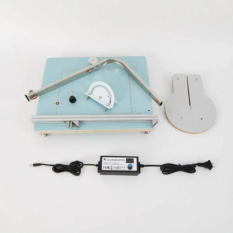 Pro Grade Hot Wire Foam Cutter With Adjustable Angle Table For Styrofoam Crafting Working Table Tool visible from top view
