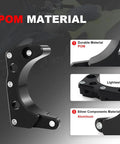 Heavy Duty Pom Chain Cover Engine Case Protector Guard For Yamaha Raptor 700 And 700R 2006 2019, POM material detail with aluminum components.