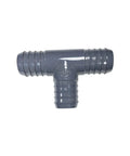 Barbed Tee PVC 3-Way Hose Connector for Irrigation and Plumbing, Multi-Size Kit with 1/2 in, 3/4 in, 1 in, 1-1/4 in, 1-1/2 in, 2 in Fittings, Secure with Hose Clamps, Durable USA Made Irrigation Fitting, Easy Split or Merge Lines, dark PVC barbed tee fitting