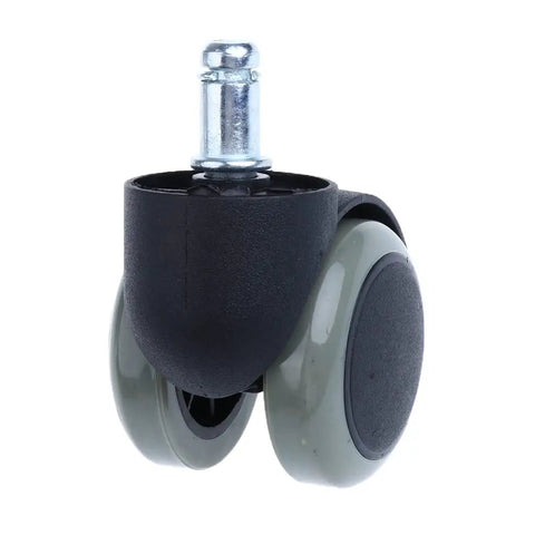 Smooth And Silent 2 Inch Universal Replacement Casters For Office Chairs That Glide Like A Dream On Floors With Tough Grey Rubber Swivel Wheels.