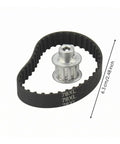 Awesome 5Mm Timing Belt Pulley And 78XL Belt Kit For Micro Lathes, Perfect Rounded Cogs Mechanical Part For Compact Machines And Small Workshop Projects That Need A Solid Fit. 78XL belt with 5mm steel pulley