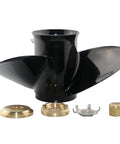 12 3/4 Inch Aluminum Outboard Propeller 21 Pitch 3 Blade 15 Spline Right Hand Rotation Compatible With Mercury Outboard Engines