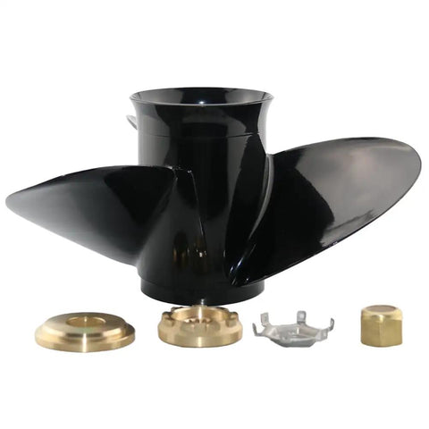 12 3/4 Inch Aluminum Outboard Propeller 21 Pitch 3 Blade 15 Spline Right Hand Rotation Compatible With Mercury Outboard Engines