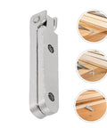 12 Pack Zinc Alloy Miniature Hinges 90 Degree Silver Jewelry Box Hardware Small Decorative Cabinet Hinges for Wooden Furniture