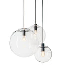Industrial Chic Glass Globe Pendant Light for Kitchen Loft Dope Vibe E27 Base Modern Hanging Lamp with Adjustable 59 Inch Cord