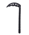 Polypropylene Hard Plastic Kama For Training Black Large Size Lightweight Yet Durable Martial Arts Practice Weapon With Realistic Feel