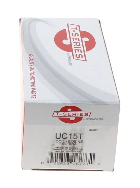 UC15T Ignition Coil For 12V Vehicles Without Electronic Ignition System package showing branding and product details