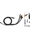 Waterproof 1 To 5 Electric Bicycle Cable For E Bike KT Controller With Display Throttle Ebrake Headlight Wiring Kit 156cm Long