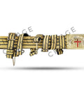 Templar Sir Knight Ceremonial Sword Belt And Buckle In Black And Gold With Lace Adjustable 36 To 50 Inches high quality craftsmanship