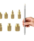 Pro Grade DIY Friendly Heat Set Threaded Inserts Kit For 3D Printing M2 To M8 With Brass Knurled Nut And Embedded Insertion Tip Adapter