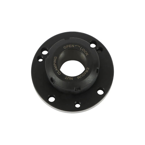 Get That Heavy Duty ER40 Collet Chuck With 100mm Diameter And ER Wrench For Rock Solid CNC Milling Lathe Accuracy Plus High Hardness Steel Construction You Can Rely On - ER40 collet nut with clamping mechanism.