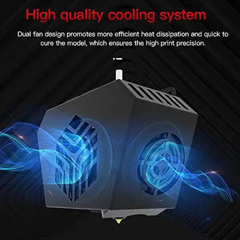 High quality cooling system of Hotend Extruder Full Kit For CR6 SE And CR6 MAX 3D Printers With Auto Leveling shown in detail.
