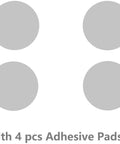 Image of 4 adhesive pads included in Left Driver Side Mirror Glass Replacement for Volvo 2008-2013 C30 C70 2007-2011 V50 S40 S80 2007-2009 S60 V70.