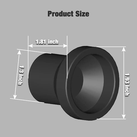 Diagram showing dimensions of 3 Pack Golf Ball Grabber With Suction Cup For Putter Grip Portable Ball Retrieval Tool