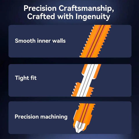 Diagram showing precision craftsmanship of K2 Plus Nozzle Set With Titanium Alloy Copper Alloy Hardened Steel High Flow Unicorn Nozzle