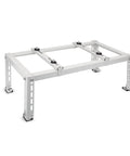 Beefy Ground Stand For Ductless Mini Split AC And Heat Pump, Adjustable 4 To 12 Inch Outdoor Condenser Bracket, weatherproof steel