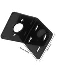 Heavy duty motor mounting bracket in L shape, durable steel.