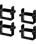 Heavy Duty Leaf Spring Clamp Kit For Trucks Campers And Trailers, 2 5 Inch Stainless Steel Spring Support Clamps, 4 black pieces