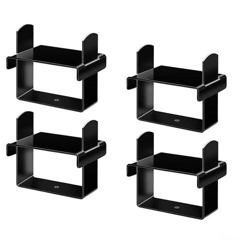 Heavy Duty Leaf Spring Clamp Kit For Trucks Campers And Trailers, 2 5 Inch Stainless Steel Spring Support Clamps, 4 black pieces