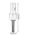 Quick Change Drill Bit Adapter For Electric Drills To Earth Auger 2 Bit 2 Slot Durable Chuck Connector, shown upright with dimensions