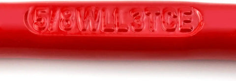 Grade 80 Oblong Master Link Hoist Ring For Lifting And Rigging 4400 Lb Load Capacity Red 2 Pack Beefed Up Heavy Duty Chain Sling Ring For Industrial Lifts And Tensioning, red 5/8 WL-3TCE steel link