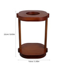 Solid Wood Coffee Filter Rack Straight Up Handcrafted Design For Pour Over Brewing And Outdoor Brew Stations, 22cm tall and 14cm wide.