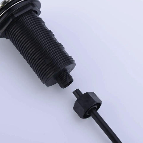 Five Foot Air Hose Sink Top Garbage Disposal Air Switch Button Matte Black Three Point Six Inch Long On Off Push Button Brass Cover