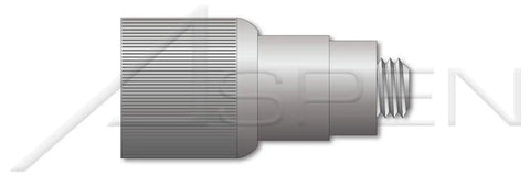 Twenty Pieces Thread Size Six Thirty Two By Point Four Three Inch Retractable Captive Panel Fasteners With Slotted Drive And Natural Finish For Quick Snap Panel Setup And Heavy Duty Gear Upgrades side profile view of fastener with threaded end