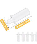 No Grunt Work Needed Spring Loaded Shutter Repair Pins For Plantation Blinds showing five white pivot pins measuring 20mm and 8mm.