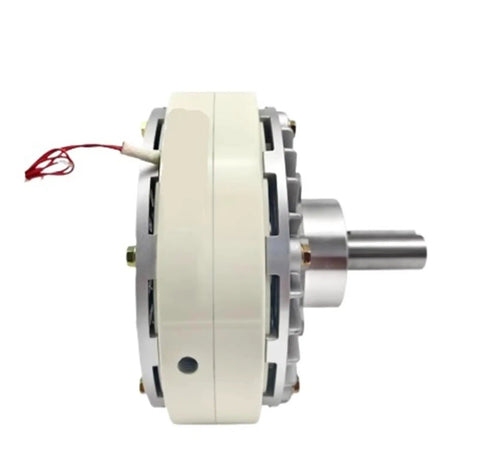 Side view of the Single Shaft Magnetic Powder Brake With 12Nm Torque, Precise Adjustable Brake Force, Compact Design, Easy Install
