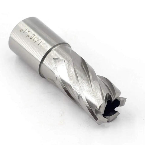 Heavy Duty Annular Cutter With Weldon Shank Made For Magnetic Drills And Shop Mills Built Rock Solid Out Of Premium High Speed Steel, 11/16in cut dia.