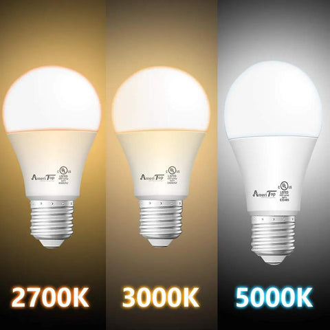 A19 LED Light Bulbs 6 Pack 14W 100W Equivalent 1600 Lumens Daylight 5000K Non Dimmable E26 Base UL Listed Energy Saving Bulbs