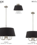 One Light Brushed Nickel Ceiling Mount Fixture With Black Accents, Modern, Slick, High-Quality Metal Ceiling Light options displayed