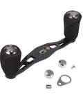 Switch Up Your Gear With This Super Lightweight Carbon Fiber Fishing Reel Handle Featuring A Rock Solid Left Or Right Side Eva Grip Knob That Slams Into Any Rod For Serious Angling Adventures. 12x4cm carbon fiber fishing reel handle with EVA grip knobs and mounting parts