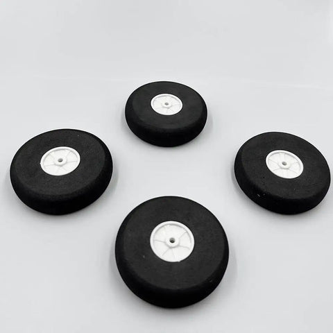 4 Pcs 2.75 Inch RC Airplane Wheels Set With Light Foam Tires Pro Grade Ultra Lightweight Sponge Wheels For RC Planes