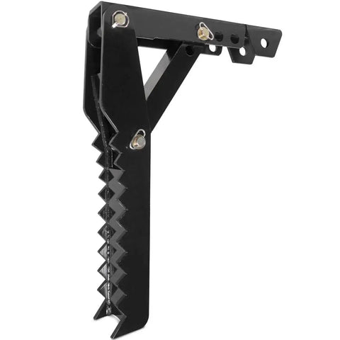 36 Inch Weld On Backhoe Thumb Clamp With Five Eighths Inch Steel Plate, heavy duty adjustable assembly, side view