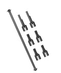 1/10 Scale 4WD RC Car CV Joint Propeller Shafts Front And Rear Upgrade Replacement For Hot Shot Style Models, Precision Metal Universal Joints, Smooth Rotation, Direct Fit Spare Parts.