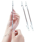 Two Piece Iron Bracelet Tool Set With Alligator Clip And Quick Release Fastening Hooks For Jewelry Making, A Go-To Grab-And-Go Handy Durable Jewelry Helper For Watches, Chains And Bracelets, About 7.2 Inch.
