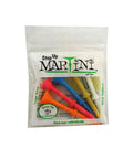 Step Up Golf Tees 3 And A Quarter Inch Mixed Color Pack Of 5 for consistent tee height, durable plastic tees in package