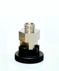 Rock Solid M8 Self Locking Indexing Plunger Knob With Compression Spring Screw for precise alignment, metal construction, close-up view.