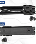 Built Tough No Slam Glove Box Door Damper Struts For Jeep Grand Cherokee And Dodge Durango 2011 To 2020 front and back view of the black strut.