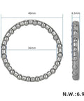 Front Fork Bearing Kit For Electric Scooter 4 Pro, Aluminum Alloy Steering Cup Set With Roller Bearings, Headset Bowl Replacement Parts For Smooth Riding And Wobble Free Steering. 40mm bearing ring, 4.5mm thick