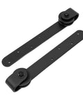 Rustic Barn Door Hardware Kit For Sliding Doors, Heavy Duty Carbon Steel Track Rail Set For Single Or Double Bypass Doors