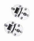 Drop Down Cabinet Hinges 90 Degree Zinc Alloy Door Flap Set For Kitchen And Bedroom Cupboards 2Pcs on white background