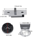 Zinc alloy stainless steel privacy door lock bolt with red/green indicator; includes strike plate and turning knob.